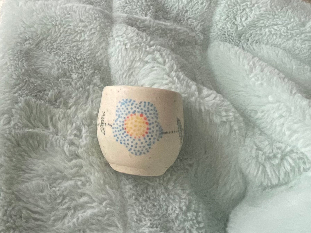 Little handmade ceramic cup